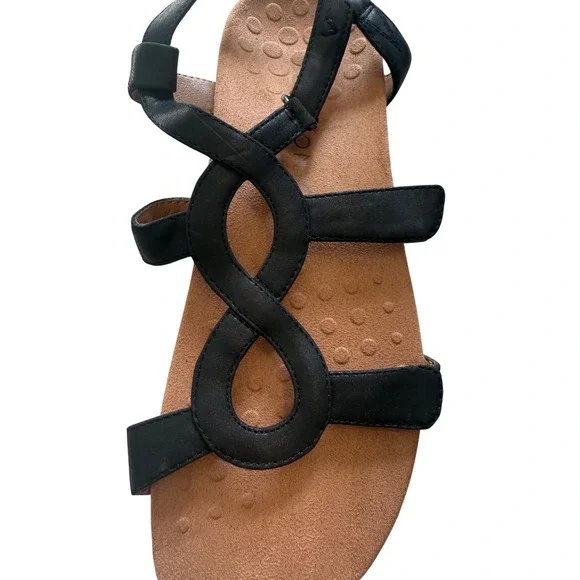 Vionic Jodie Black Infinity Sandals Size 11 - Podiatrist-Designed Light Wear ✨ - Picture 3 of 12